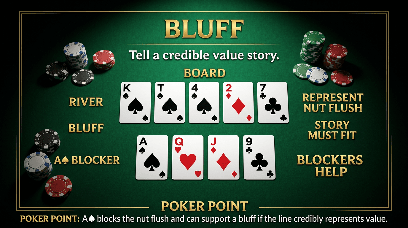 Bluff PLO strategy infographic