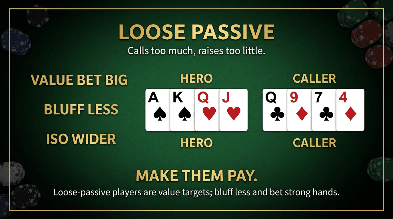 Loose Passive PLO strategy infographic