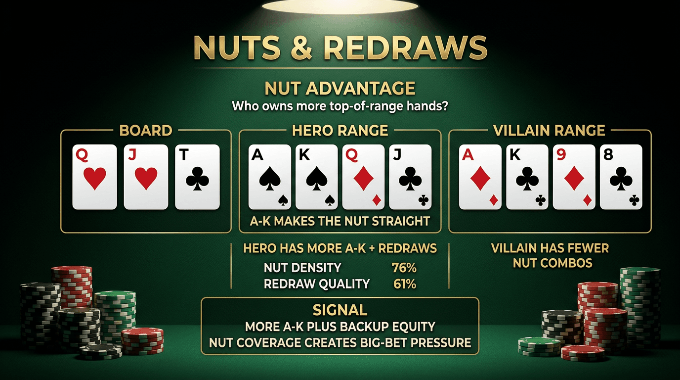 Nut Advantage PLO strategy infographic