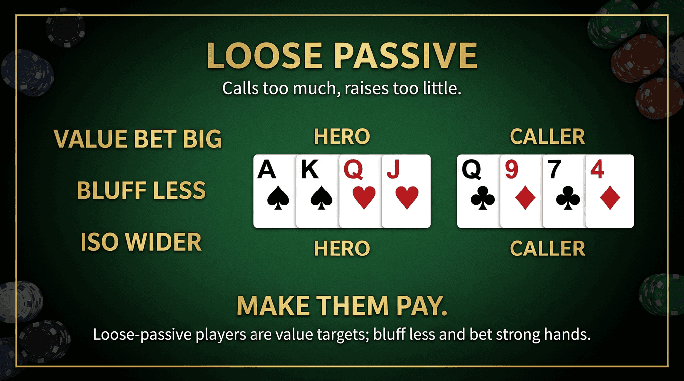 Loose Passive PLO strategy infographic