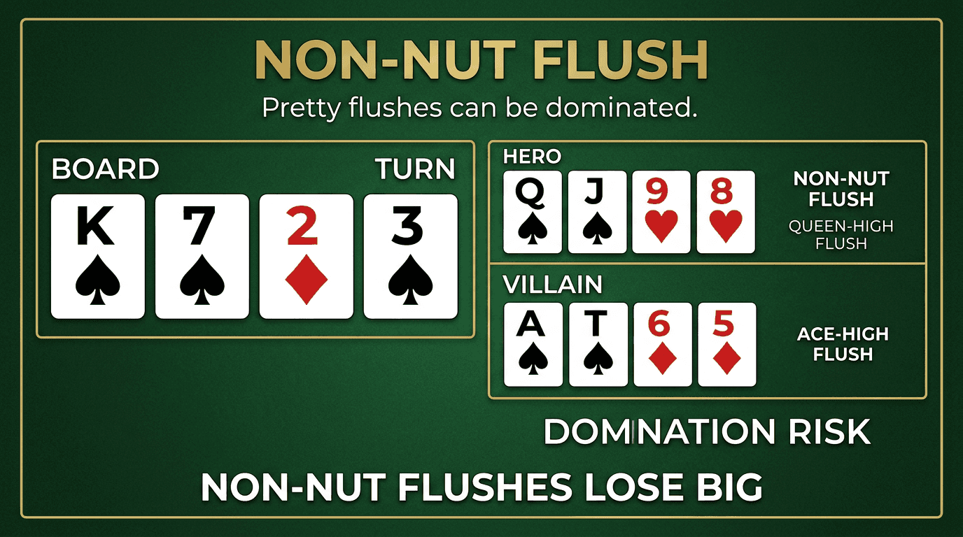 Non-Nut Flush PLO strategy infographic