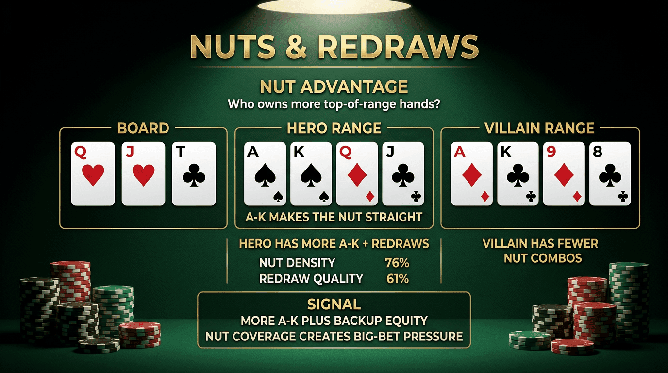Nut Advantage PLO strategy infographic
