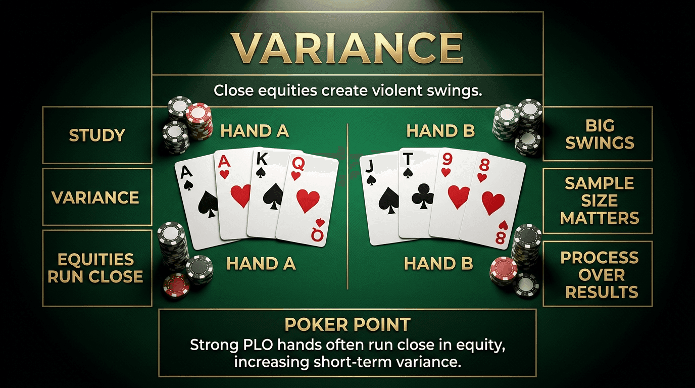 Variance PLO strategy infographic