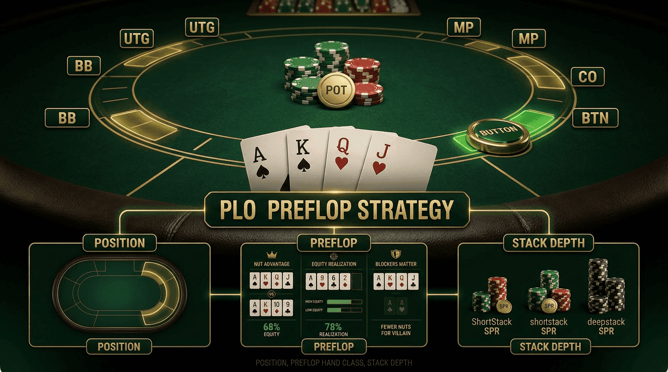 PLO Preflop Strategy poker strategy infographic
