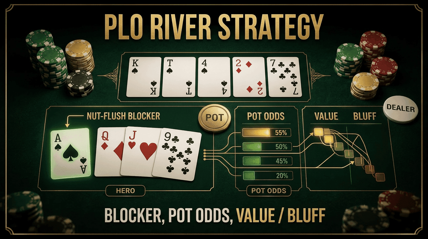 PLO River Strategy poker strategy infographic
