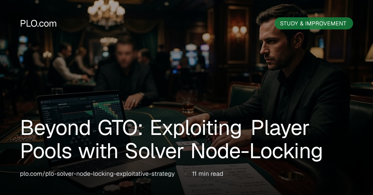 Beyond GTO: Exploiting Player Pools with Solver Node-Locking | PLO.com