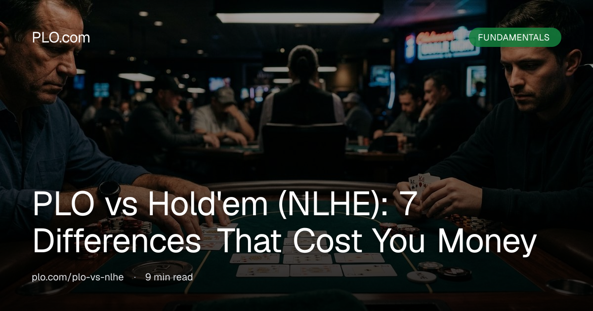 PLO vs Texas Hold'em: The Biggest Strategy Differences | PLO.com