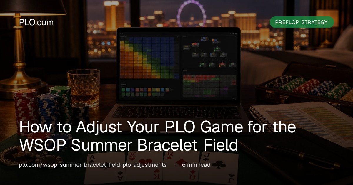 How to Adjust Your PLO Game for the WSOP Summer Bracelet Field | PLO.com
